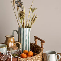 Carafe rayures vertes