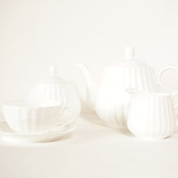 Petit pot à lait blanc porcelaine bone china