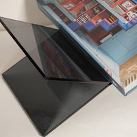 Support de livre plexiglass fumé