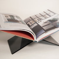 Support de livre plexiglass fumé