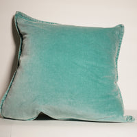Coussin carré en velour vintage