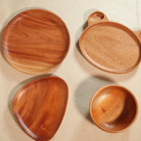 Assiette à dîner en bois