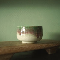 Bol Matcha rouge vert blanc