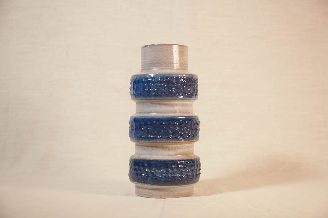 Vase gris bleu stone - collection "Céramique de l'Est de L'UE"